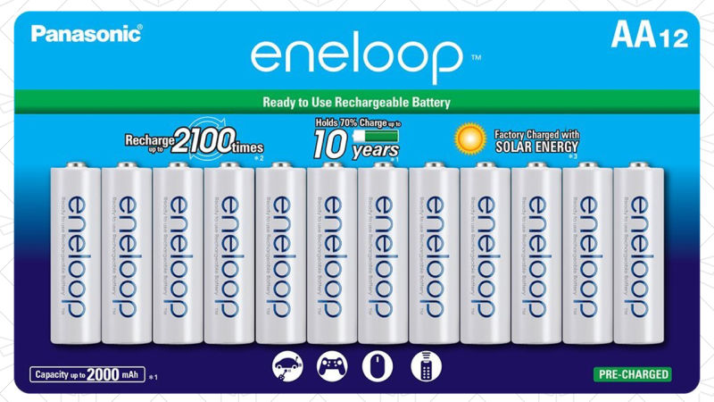 Eneloop AA 12-Pack, $20